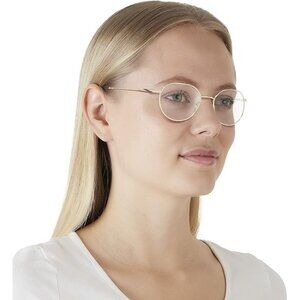 Vogue Eyewear Womens VO4209 848 Pale Gold Irregular Round Eyeglasses Frames 50mm